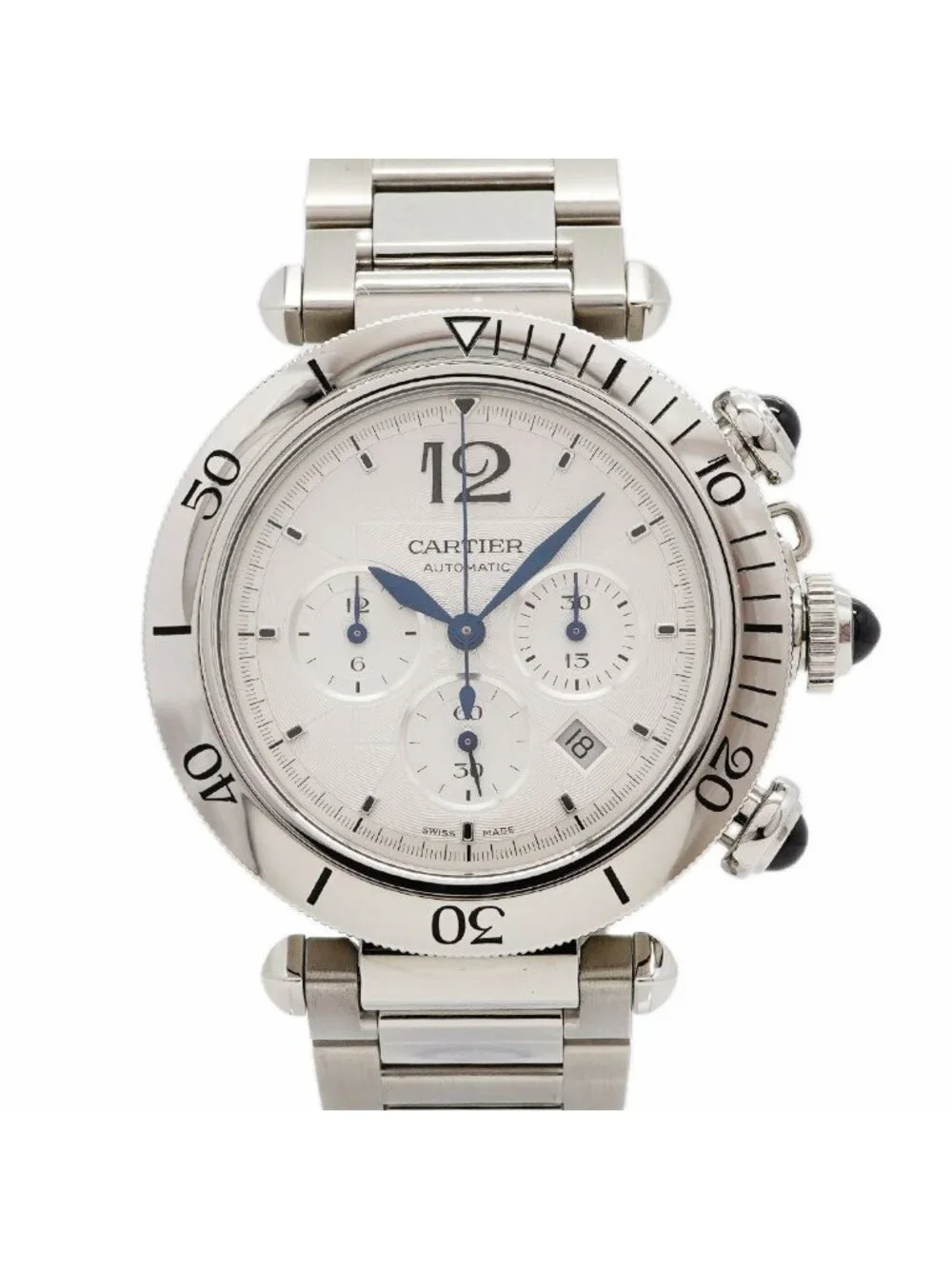 Cartier Pasha Chronograph Silver